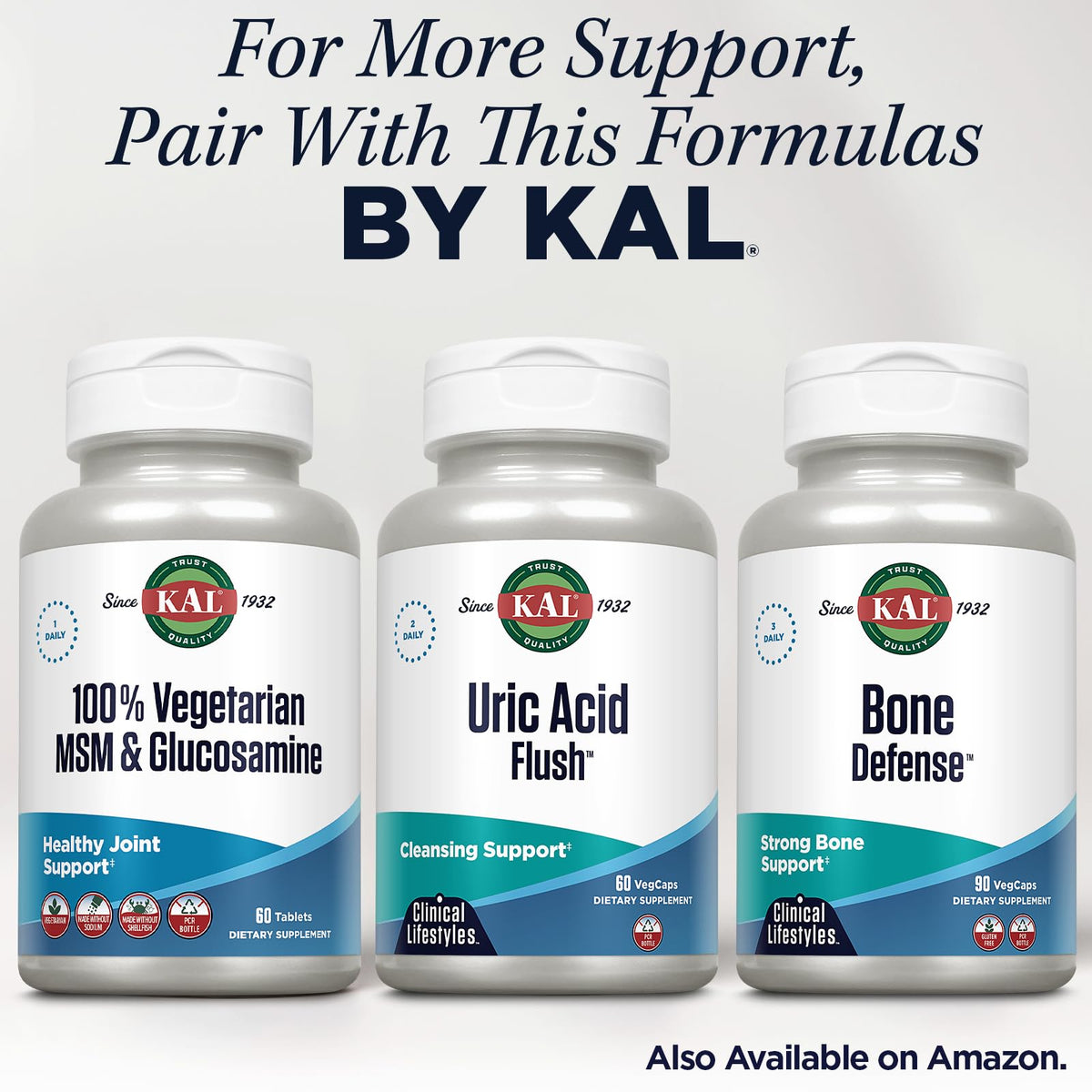 KAL Complément Alimentaire MSM et Glucosamine avec ingrédients naturels