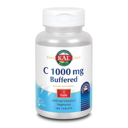KAL Comprimés de Vitamine C 1000 mg en boîte vue de face