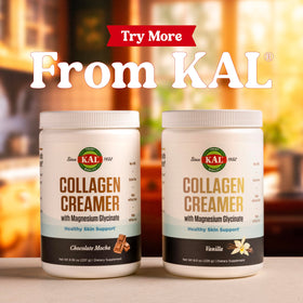 KAL Crème de Collagène Saveur Vanille 295g - présentation sur une table