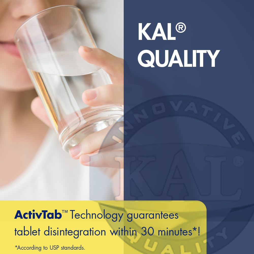 KAL DHEA 5mg comprimés avec un verre d'eau