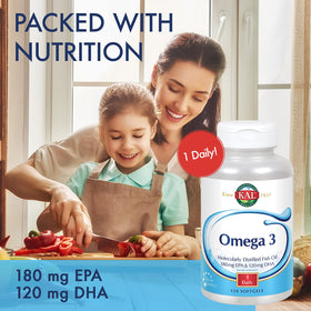 KAL Huile de Poisson 1280 mg Omega 3 gélules close-up