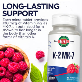 KAL K2 MK7 100 mcg format pratique 60 micro-tablettes