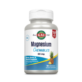 KAL Magnésium Chewables boîte vue avant avec goût ananas