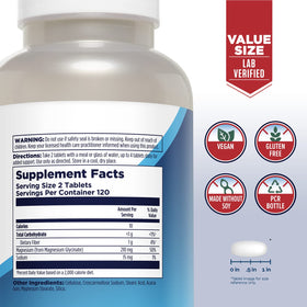 KAL Magnésium Glycinate 240 Tablettes packaging