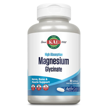 KAL Magnésium Glycinate 315mg flacon de 90 gélules