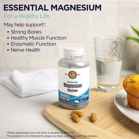 KAL Magnésium Glycinate 315mg gélules vue de côté