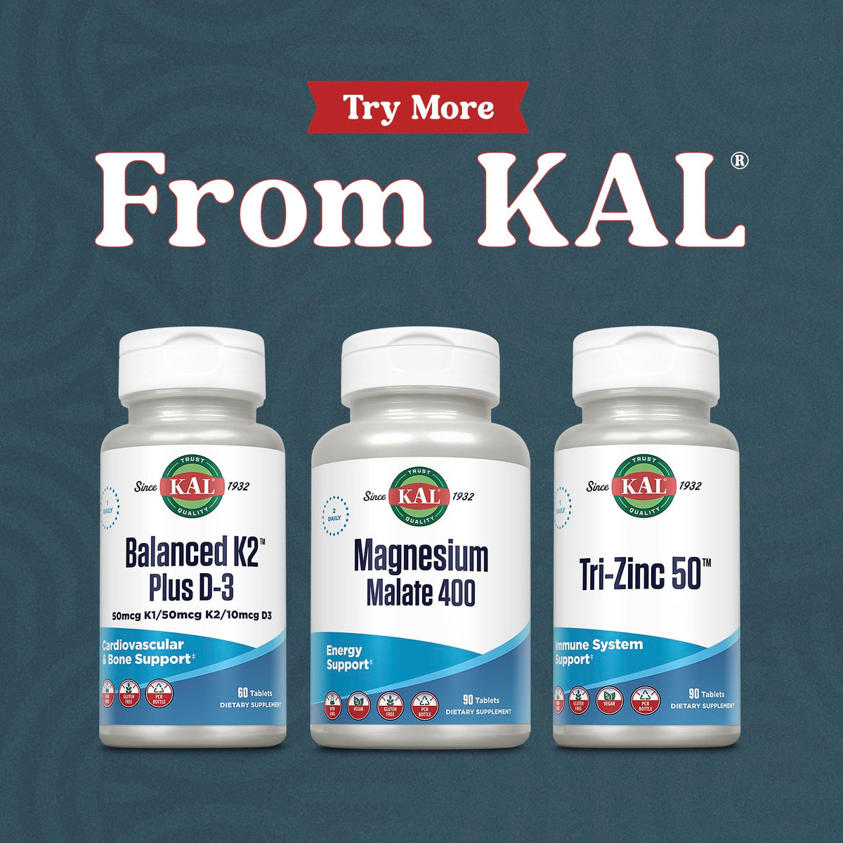 KAL Magnésium Malate 400mg emballage arrière