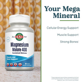 KAL Magnésium Malate 400mg informations nutritionnelles