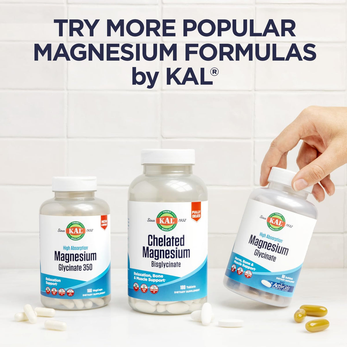 KAL Magnésium Orotate 200 mg comprimés en main