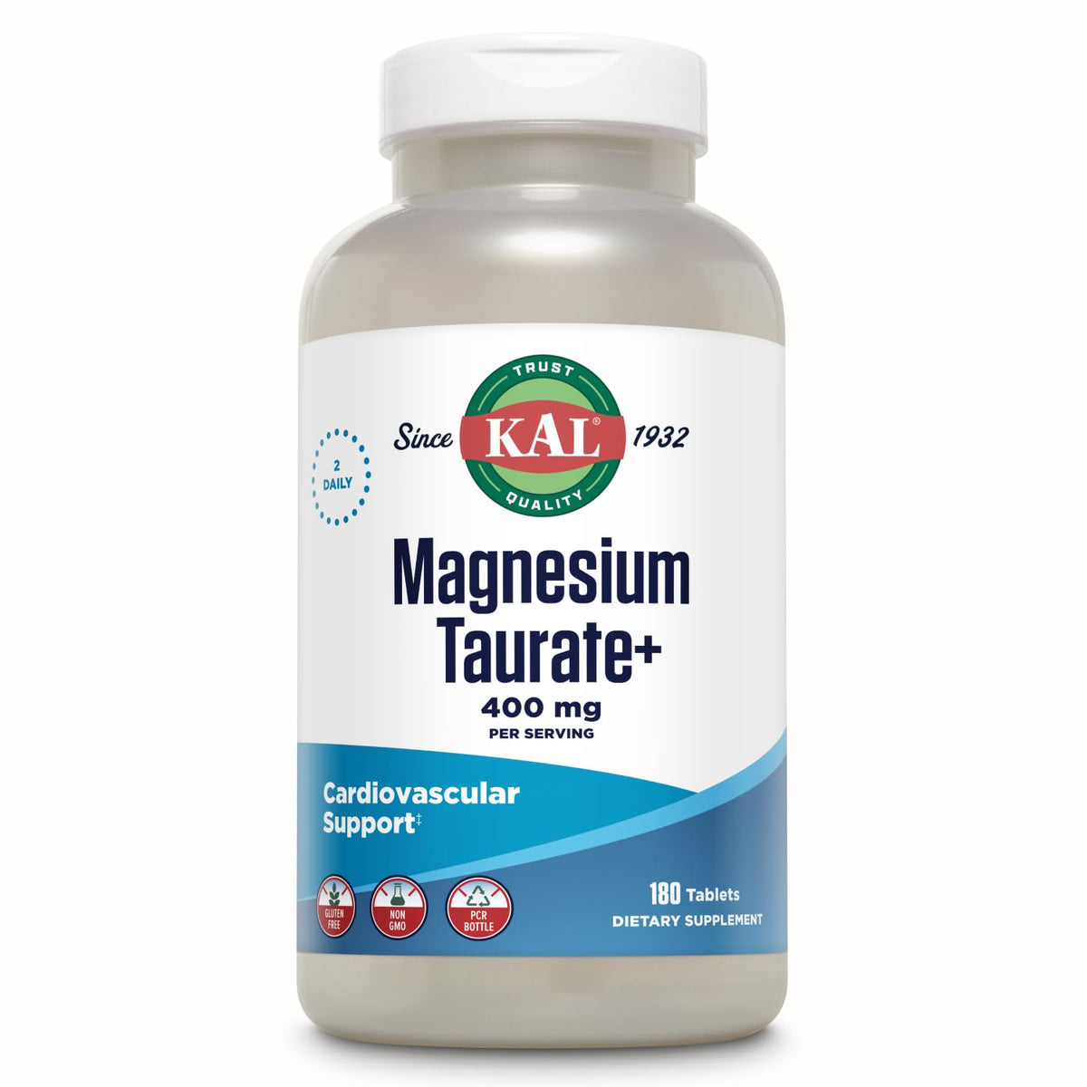 KAL Magnésium Taurate 400 mg 180 comprimés emballage avant