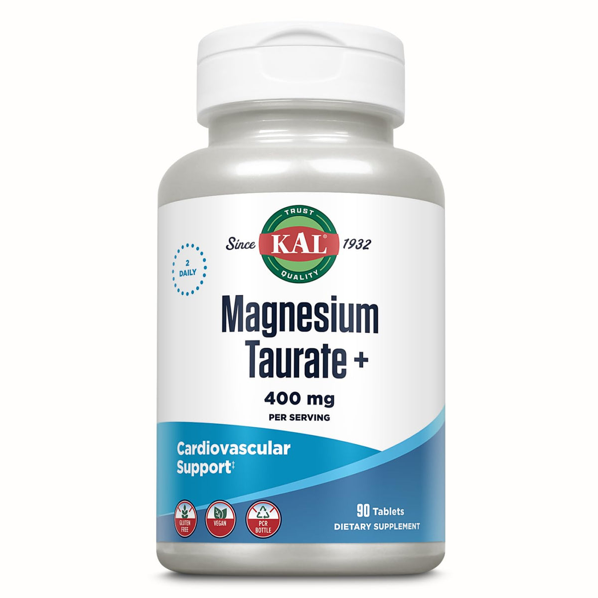 KAL Magnésium Taurate 400 mg avec Vitamine B6 - emballage avant