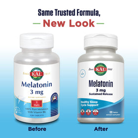 KAL Melatonine 3mg comprimés, emballage