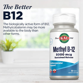 KAL Methylcobalamine 5000 mcg avec un verre d'eau