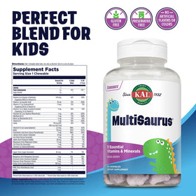 KAL MultiSaurus Multivitamines Dino goût fruits rouges