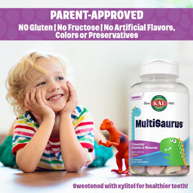 KAL MultiSaurus Multivitamines Mâchables avec ingrédients naturels
