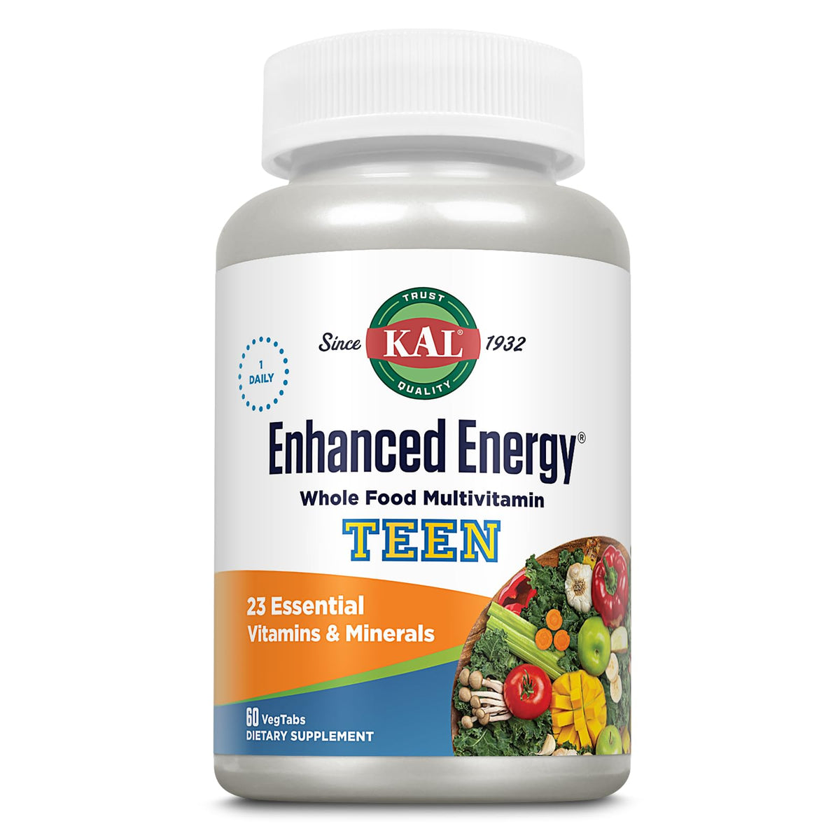 KAL Multivitamines pour Adolescents 60 comprimés - vue de face
