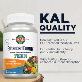 KAL Multivitamines pour Adolescents - comprimés dans une main