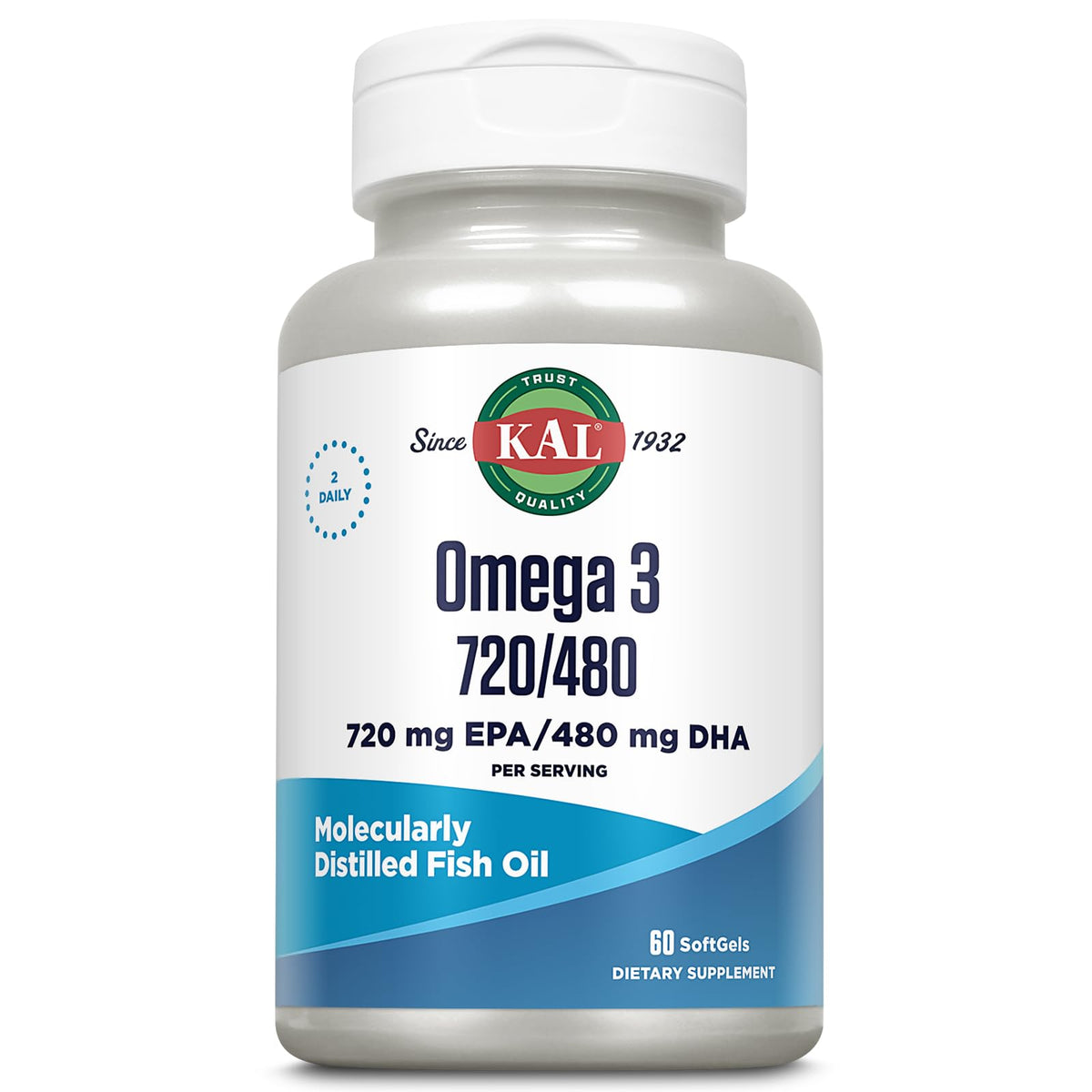 KAL Omega 3 Huile de Poisson gélules molles vue de face
