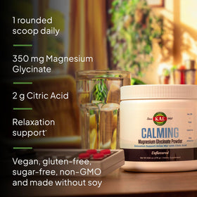 KAL Poudre de Magnésium Glycinate 331g avec cuillère