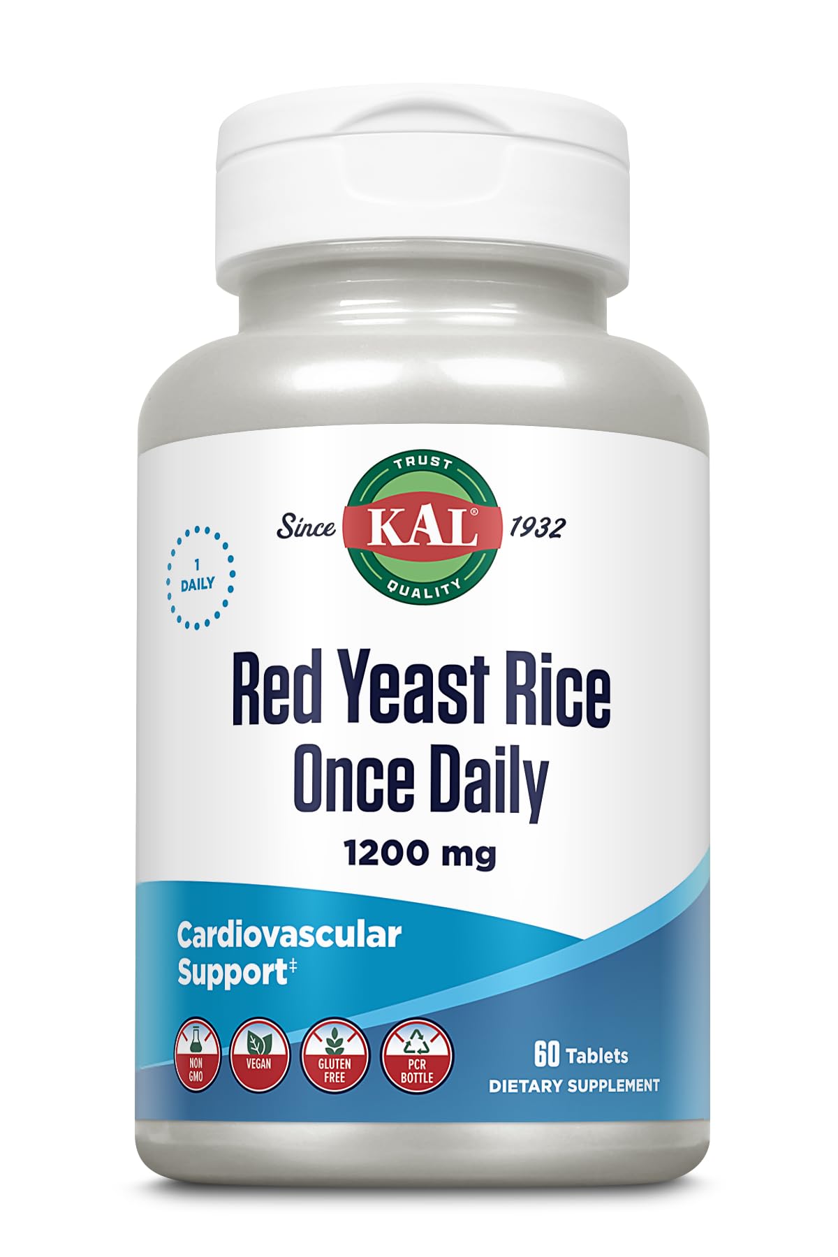 KAL Riz Rouge 60 comprimés, vue de face