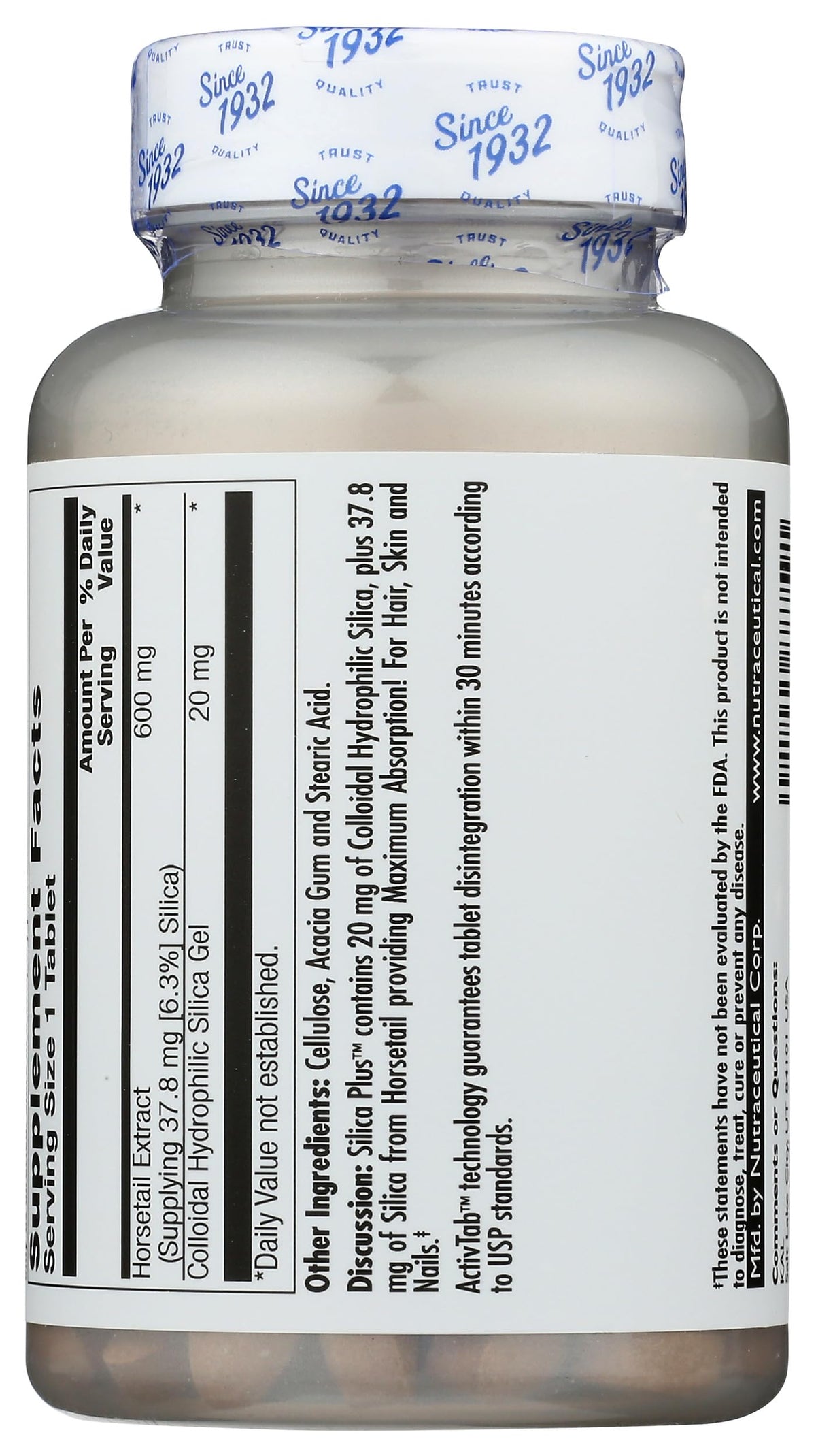 KAL Silica Plus ingrédients et composition sur l'étiquette