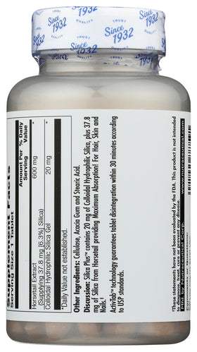 KAL Silica Plus ingrédients et composition sur l'étiquette