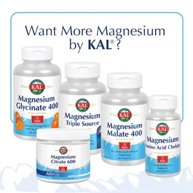 KAL Stress B Mag Glycinate, capsules sur une surface