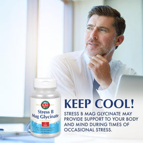 KAL Stress B Mag Glycinate, étiquette du produit