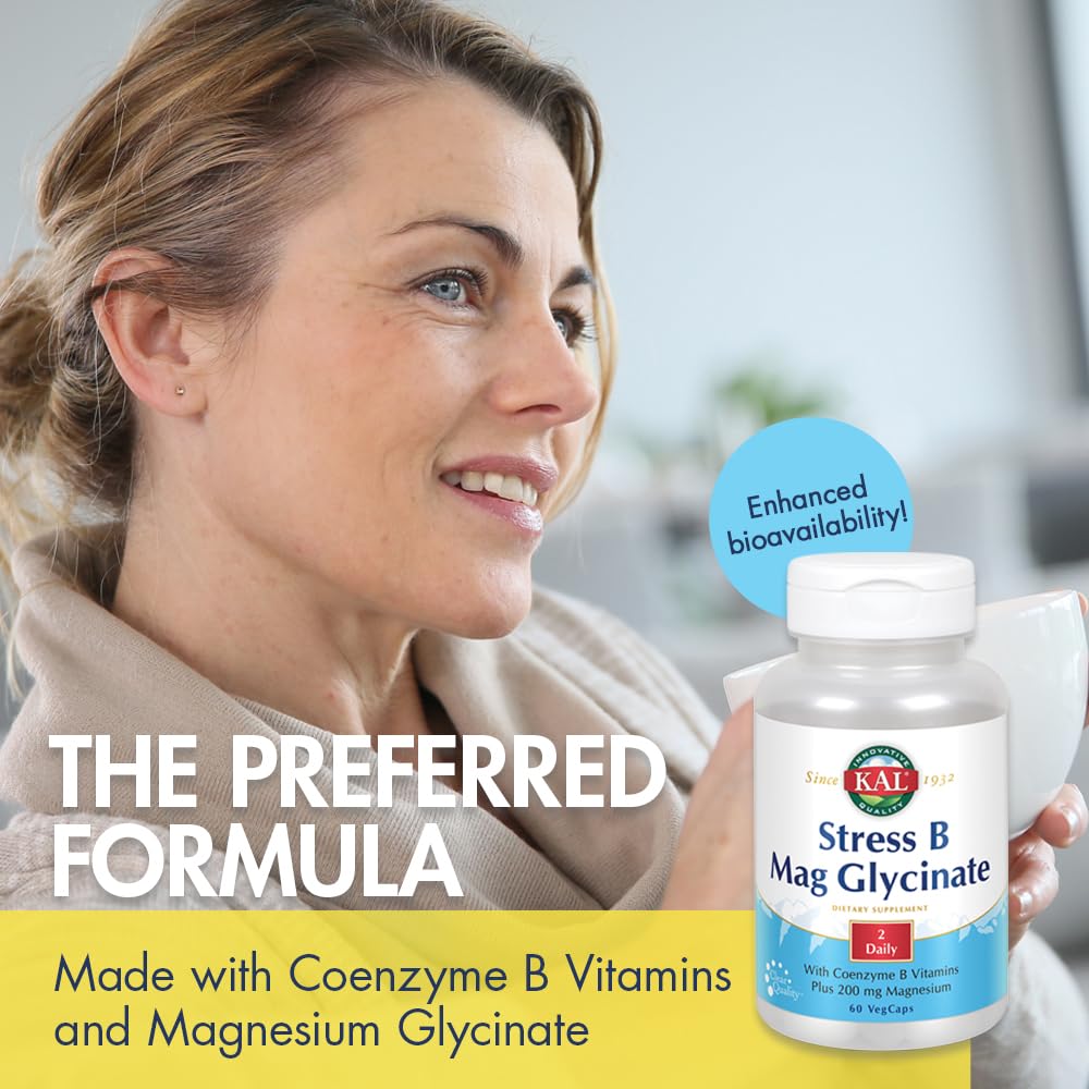 KAL Stress B Mag Glycinate, présentation des capsules