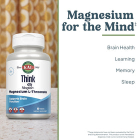 KAL Think Magnesium L-Threonate étiquette du flacon