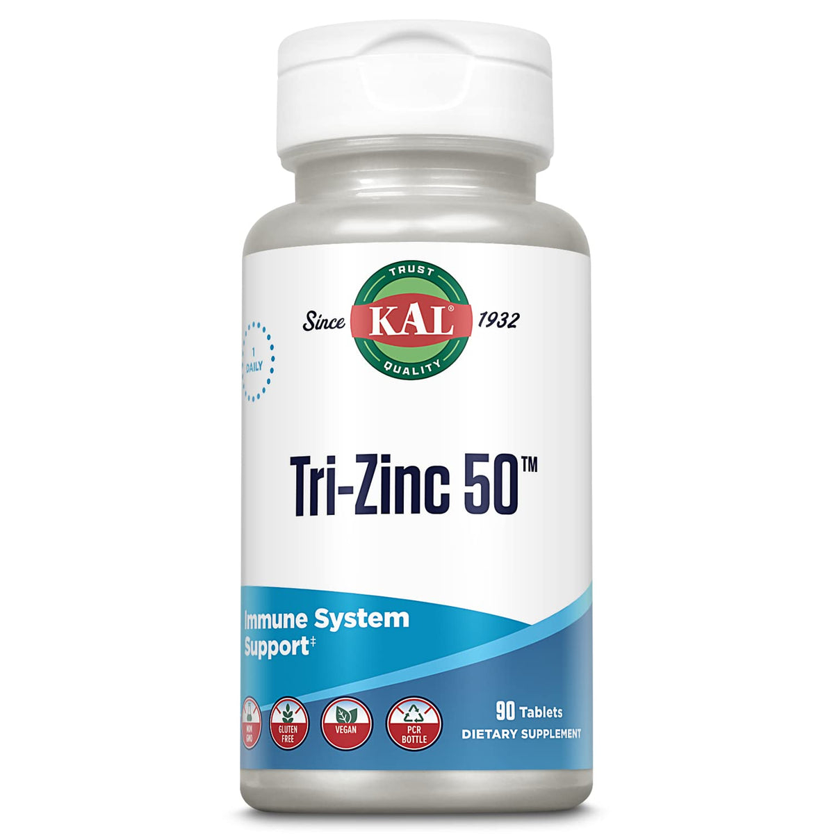 KAL Tri Zinc 50mg flacon de 90 comprimés