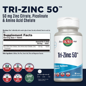 KAL Tri Zinc comprimé ActivTab vue de près