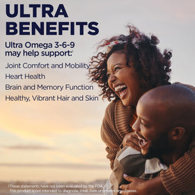KAL Ultra Omega 3-6-9 1200mg étiquette de la bouteille