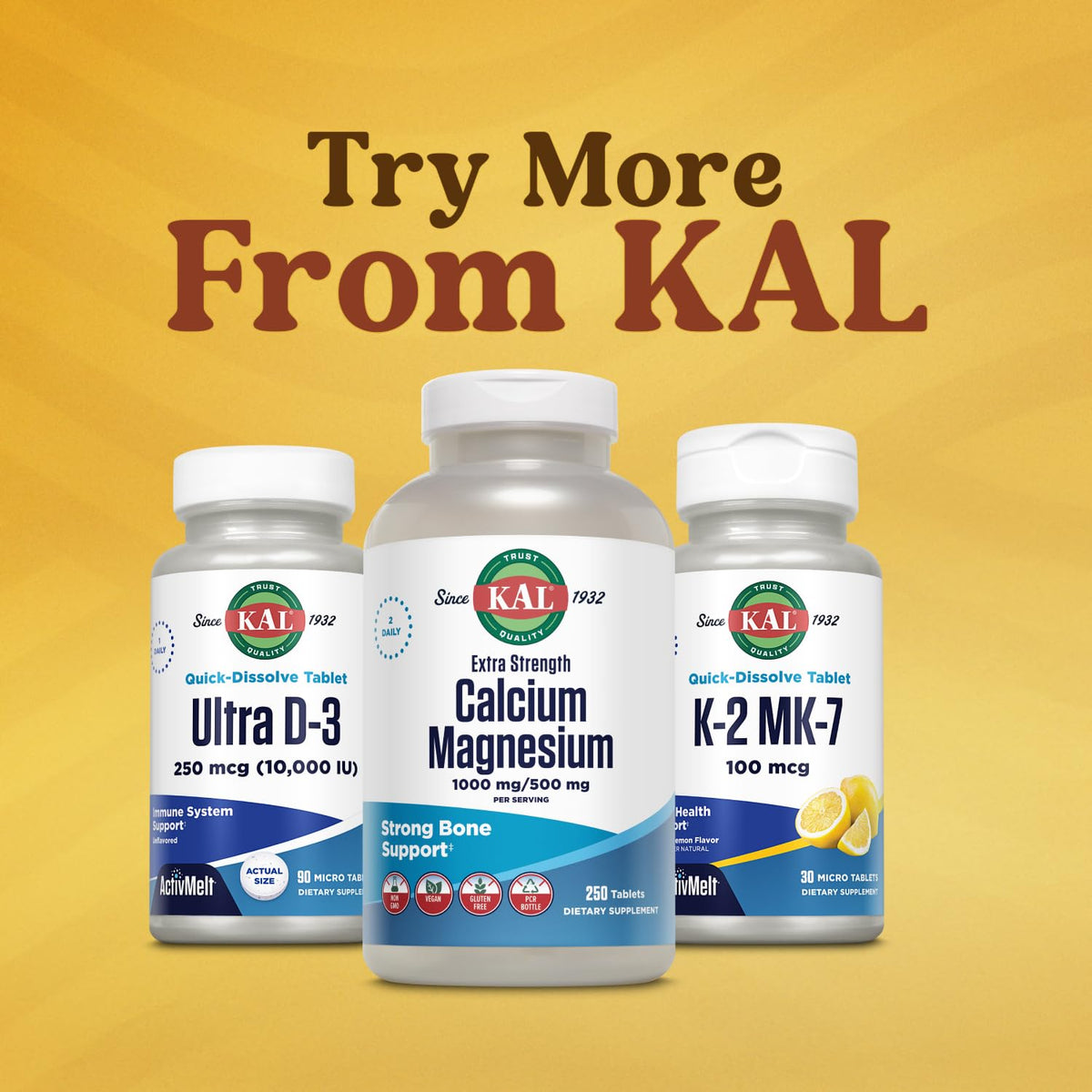 KAL Ultra Vitamine D3 avec fond naturel