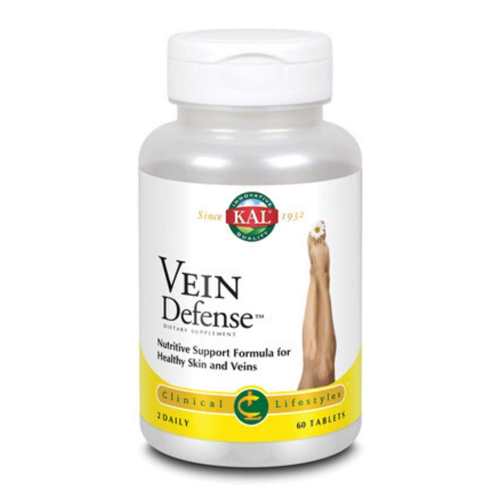 KAL Vein Defense 60 comprimés, vue avant du flacon