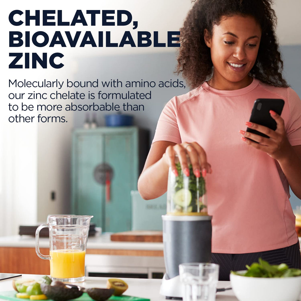 KAL Zinc 50mg comprimés avec étiquette détaillée
