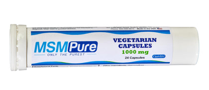 KALA HEALTH MSMPure 1000mg capsules végétariennes en bouteille