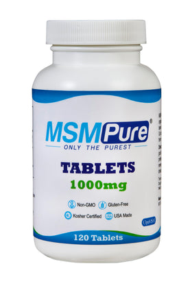 KALA HEALTH MSMPure 1000mg flacon de 120 tablettes vue de face