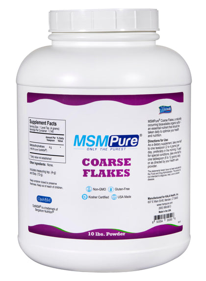 KALA HEALTH MSMPure MSM Powder 10 lb contenant de face