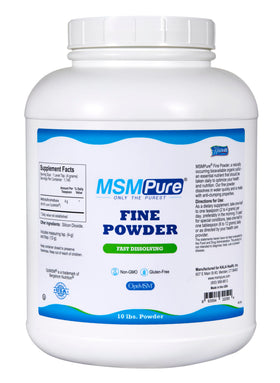 KALA HEALTH MSMPure Poudre MSM 10 lb vue de face