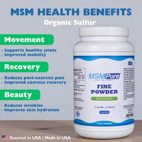 KALA HEALTH MSMPure Poudre MSM contenant 5 lb