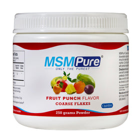 KALA HEALTH MSMPure Poudre MSM Flocons saveur fruit punch 295g vue de face