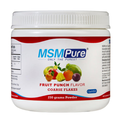 KALA HEALTH MSMPure Poudre MSM Flocons saveur fruit punch 295g vue de face