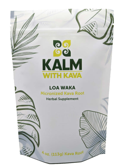 KALM Kava Micronisé 125g en sachet avec étiquette claire