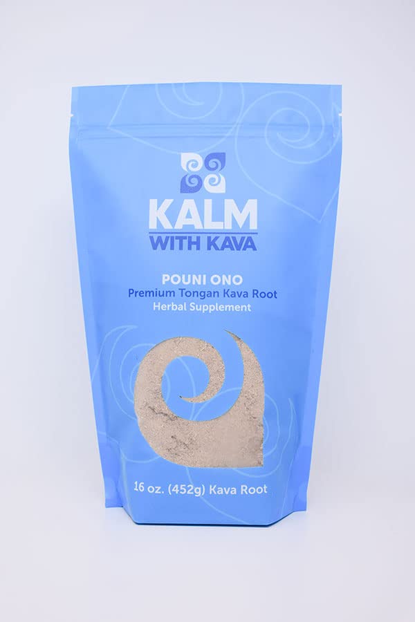 KALM Pouni Ono Kava 458g packaging front view