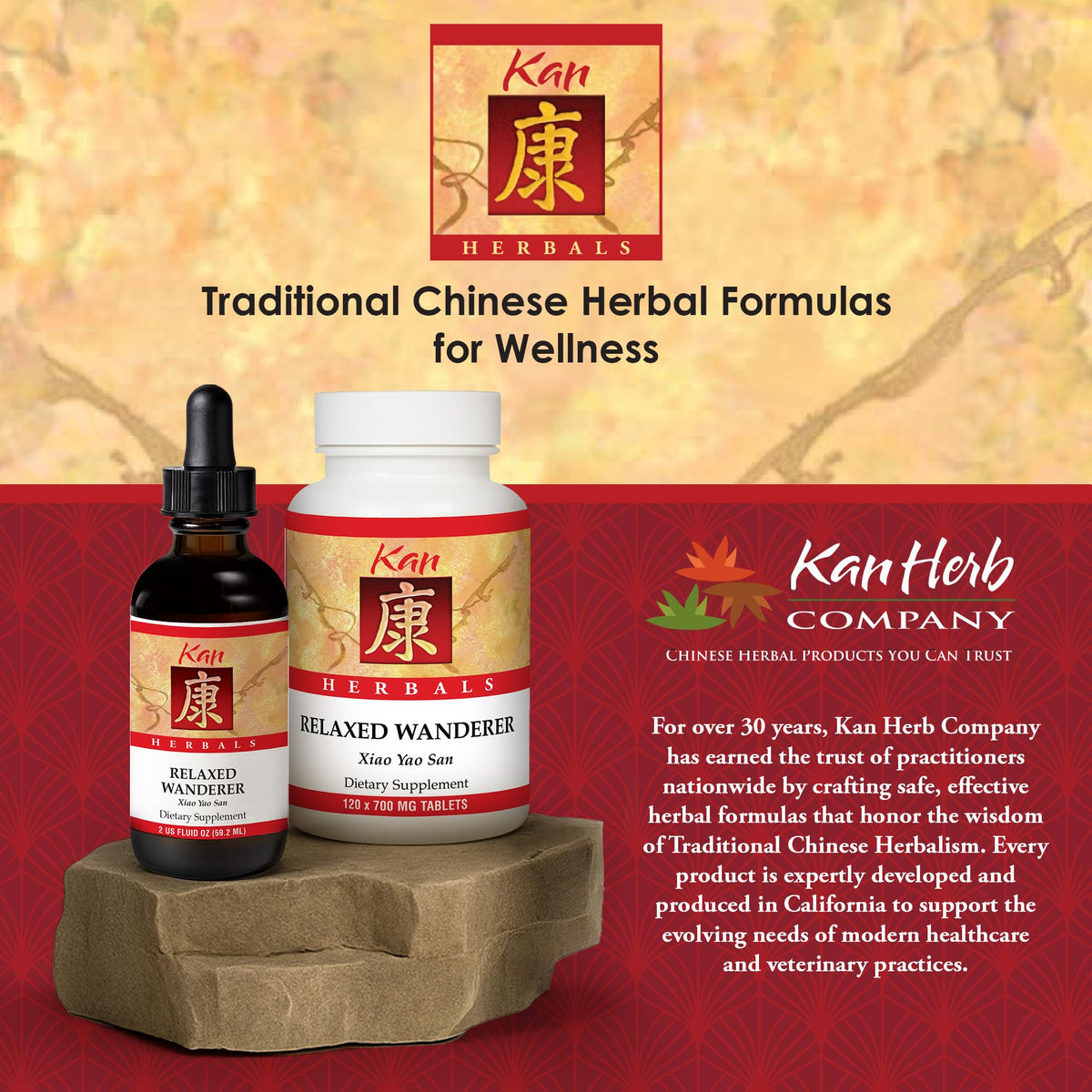 Kan Herb daily wellness Wanderer 60 ml extrait liquide avec dosette