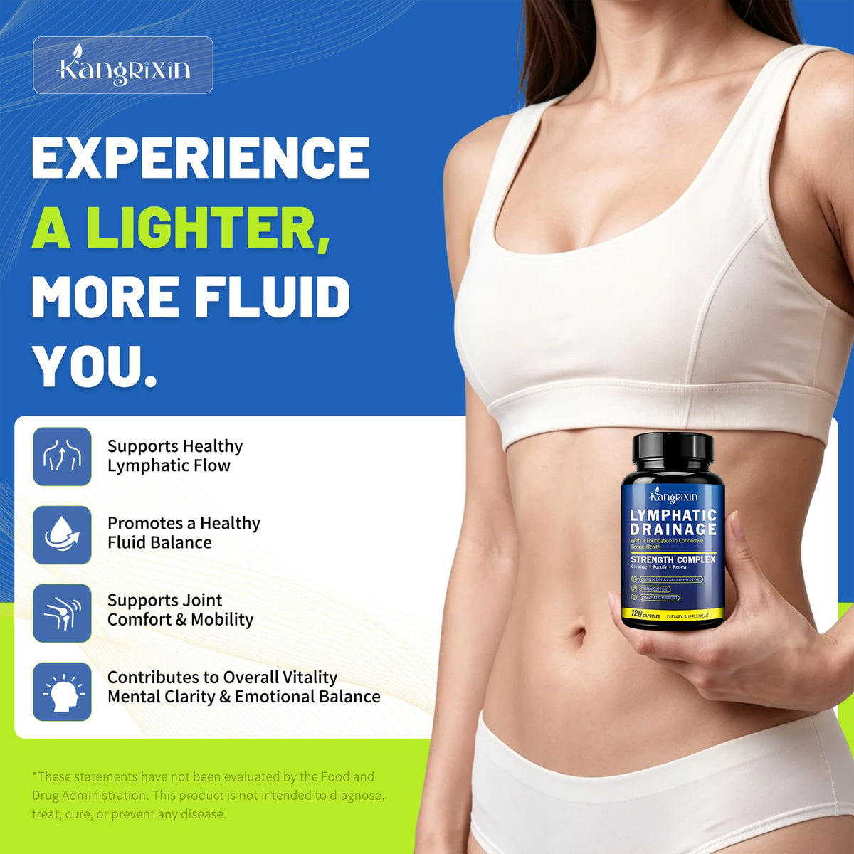 KangRiXin Compléments Drainage Lymphatique avec des herbes