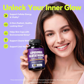 KangRiXin Liposomal Glutathione 1200mg 180 capsules côté