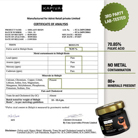 Kapiva Résine de Shilajit Himalayen 30g x 2 avec cuillère