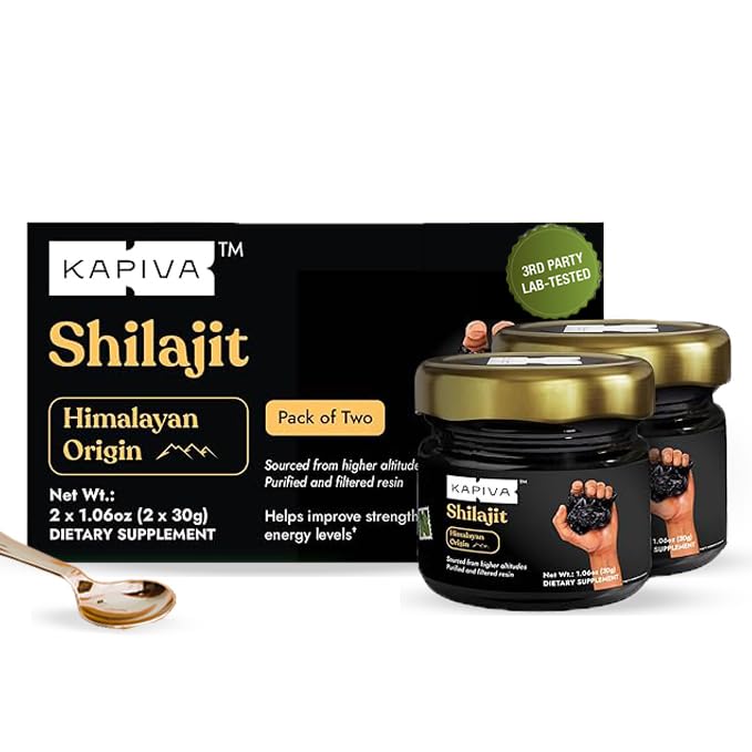 Kapiva Résine de Shilajit Himalayen 30g x 2 vue avant